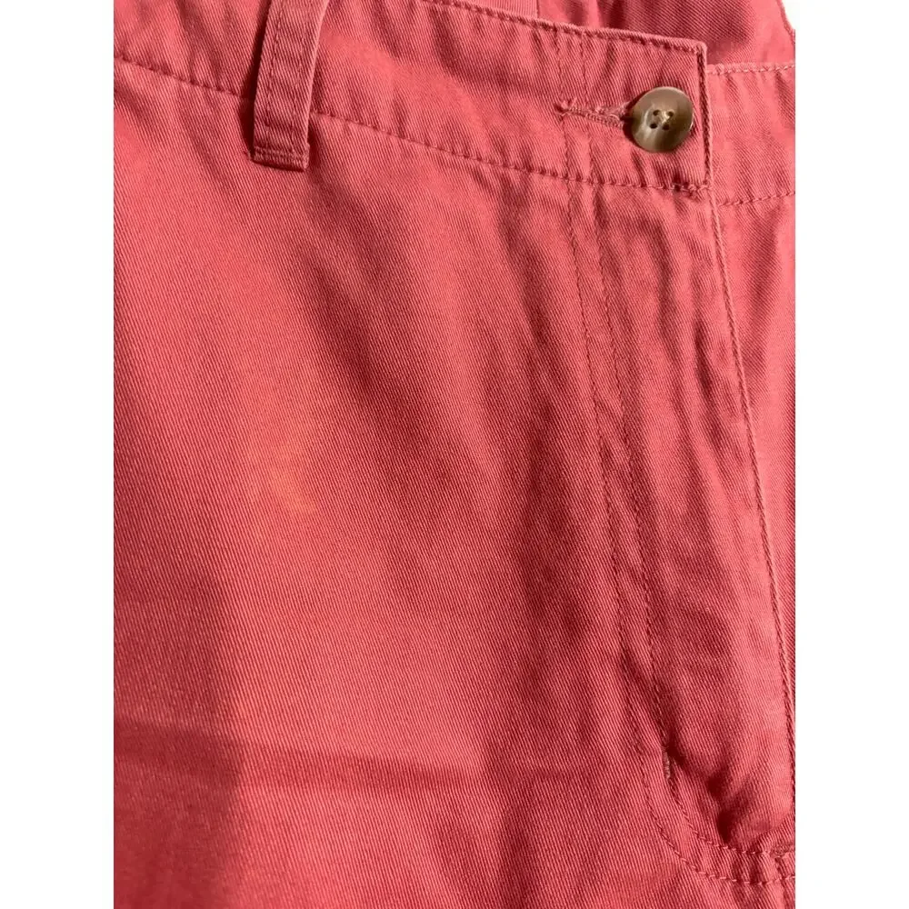 L.L. Bean Women's 10 Petite Cotton Flat Front Chino Pant EUC